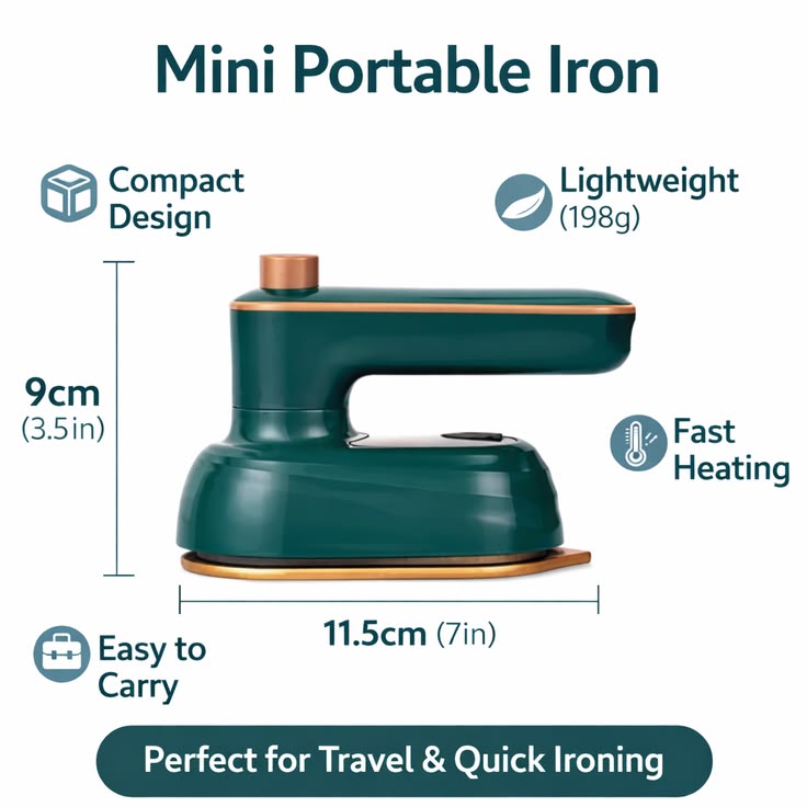 3 in 1 mini steam iron